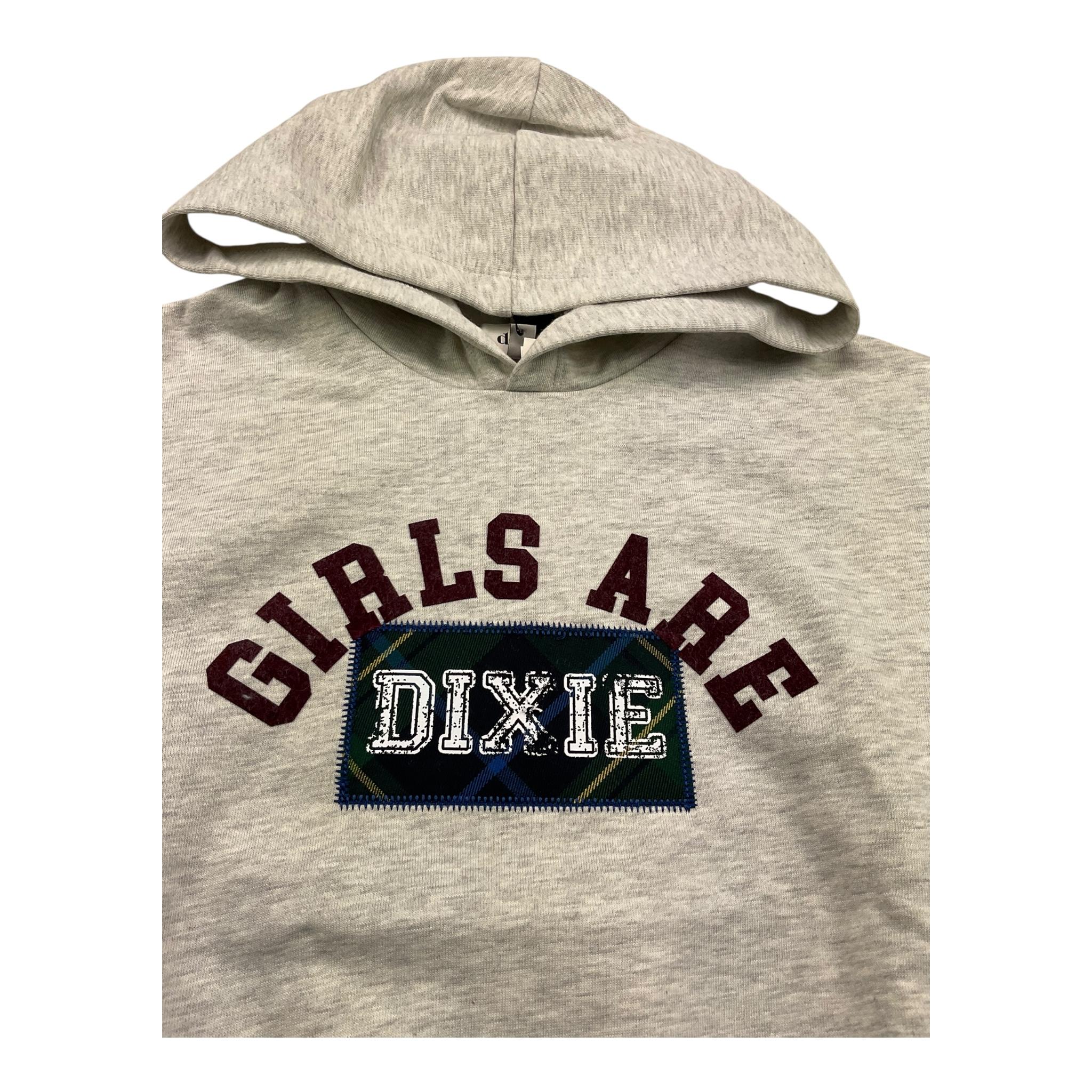 DIXIE felpa chiusa con cappuccio tinta unita Grigio per Bambina LM18040G67 GRIGIO DIXIE 