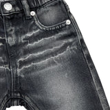 MOSCHINO jeans tinta unita con bottone Nero per Neonato MUP05M NERO MOSCHINO 