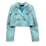 Fun & Fun Completo 2 Pezzi Giacca-Short per Bambina FNCBS01058 VERDE ACQUA FUN & FUN 