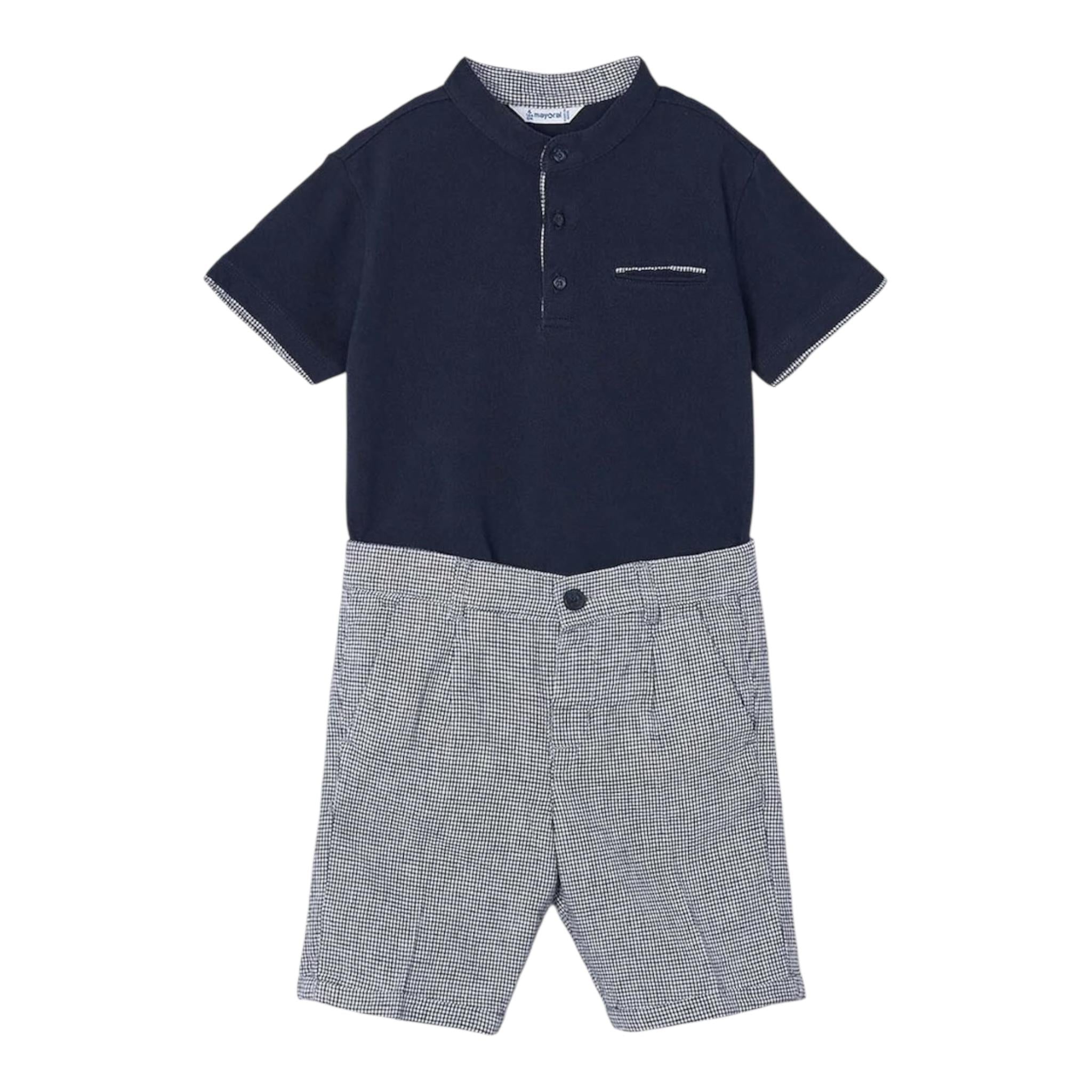 Mayoral Completo 2 Pezzi T-Shirt-Bermuda per Bambino 3282 BLU MAYORAL 