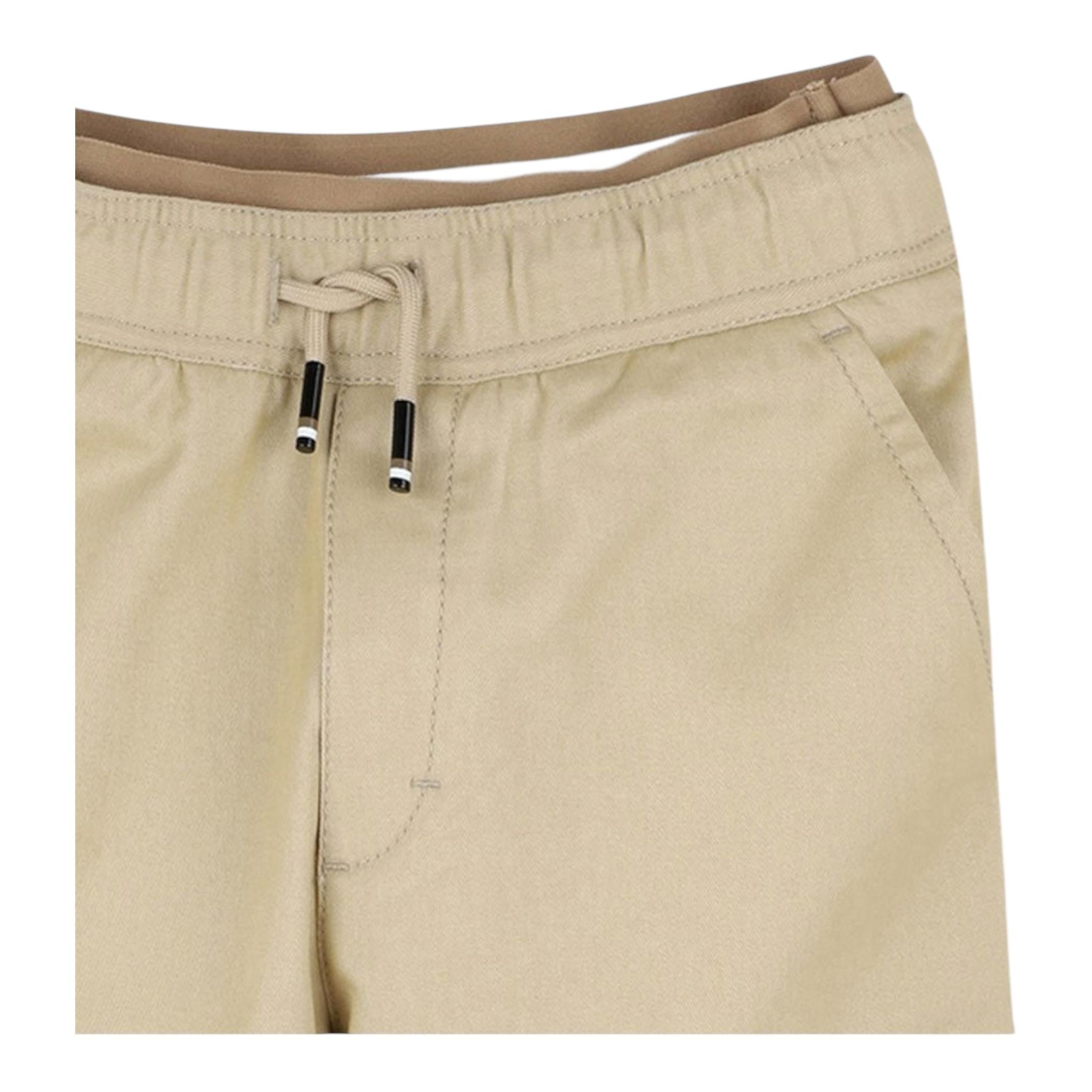 Boss Pantalone Tinta Unita con Elastico In Vita per Bambino J51979X BEIGE BOSS 