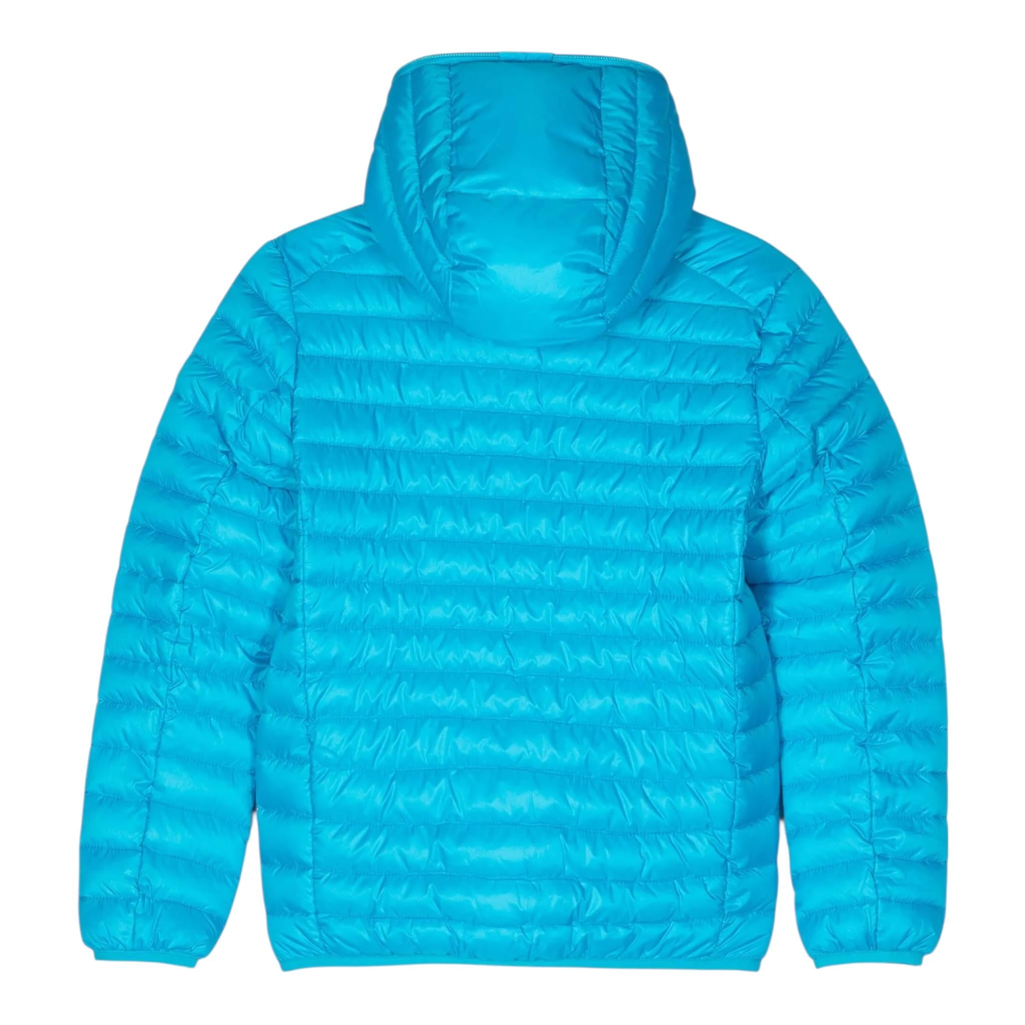 Save The Duck Giubbino Tinta Unita con Cappuccio per Bambino J30650B AZZURRO SAVE THE DUCK 