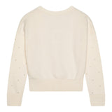 Michael Kors Cardigan Tinta Unita con Applicazioni per Bambina R30280 PANNA MICHAEL KORS 