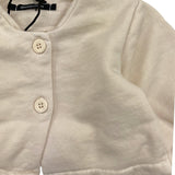 Aventiquattrore Cardigan Tinta Unita con Manica A Sbuffo Beige per Neonata