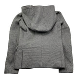 EMPORIO ARMANI cappotto tinta unita con cappuccio microfantasia Grigio per Bambino 6K4GJ4 GRIGIO EMPORIO ARMANI 