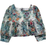 Just Cavalli Camicia Manica Lunga Stampa Fantasia per Bambina JGP26132BL AZZURRO JUST CAVALLI 