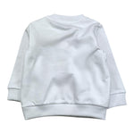 MOSCHINO felpa girocollo tinta unita con stampa Bianco per Neonato MRF060 BIANCO MOSCHINO 