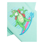 Saint Barth T-Shirt Girocollo Tinta Unita con Stampa per Bambino TSH00010272T VERDE ACQUA SAINT BARTH 