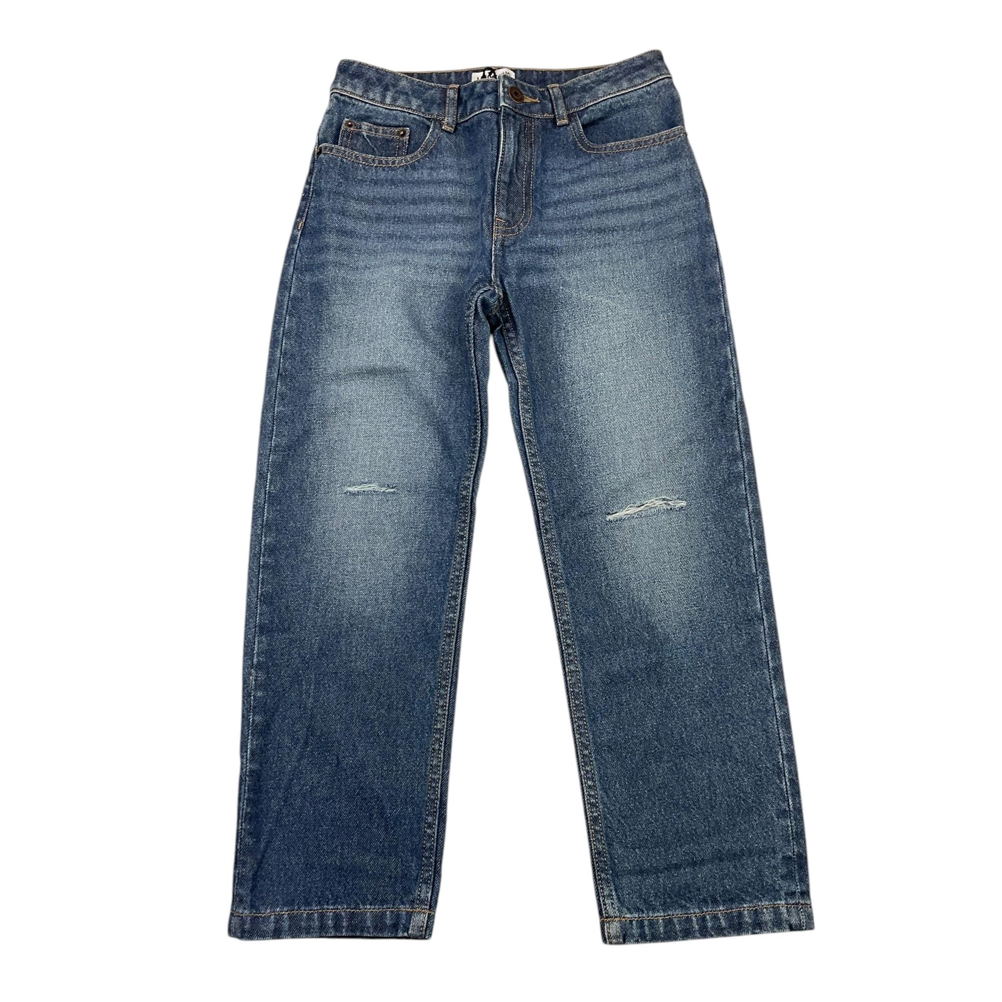 MOSCHINO jeans tinta unita con girovita regolabile Blu per Bambino HUP08K BLU MOSCHINO 