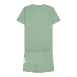 Nike Completo 2 Pezzi T-Shirt-Bermuda Tinta Unita per Bambino 86L596X VERDE NIKE 