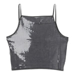 Diesel Top Bretelline Tinta Unita per Bambina J02179 GRIGIO DIESEL 