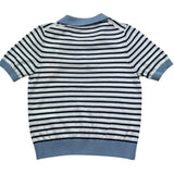 Saint Barth Polo Mezza Manica Fantasia A Righe per Bambina EVONNEJR BIANCO SAINT BARTH 