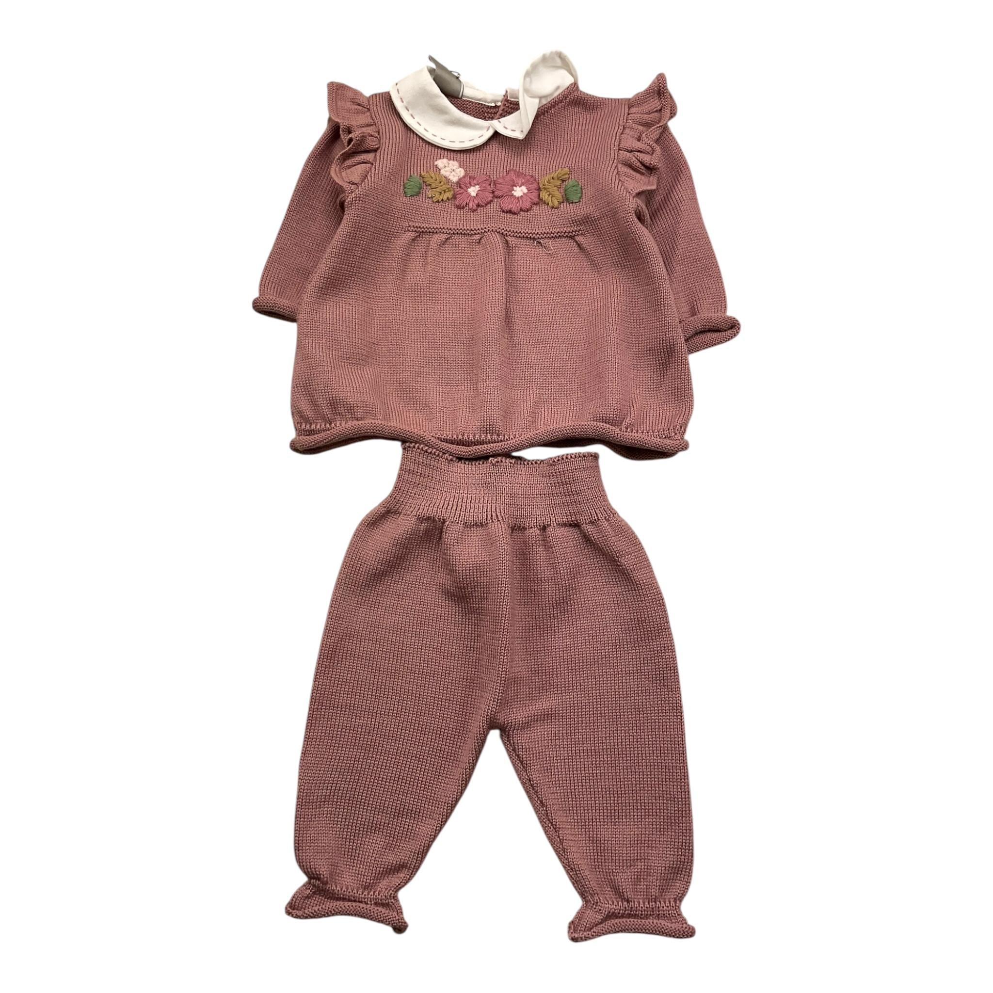 MARLU' completo 2pz maglia-leggins tinta unita Rosa per Neonata IF3719 ROSA MARLU' 