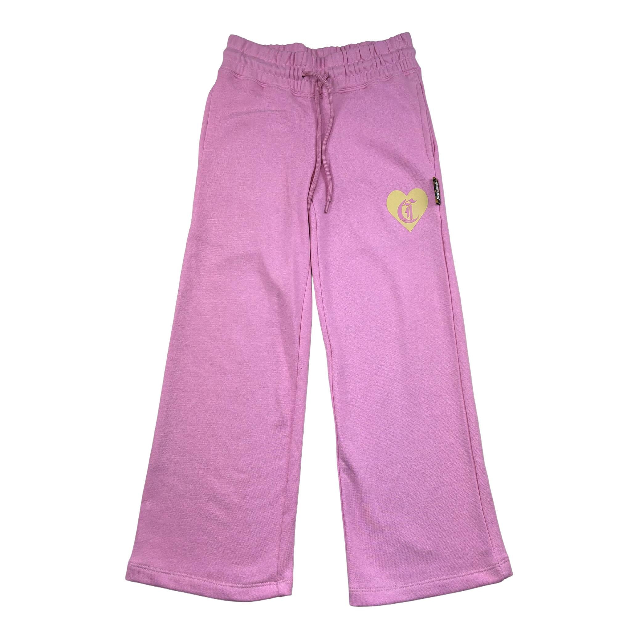 Just Cavalli Pantalone Tuta Tinta Unita Modello Palazzo per Bambina JGP26004PA ROSA JUST CAVALLI 