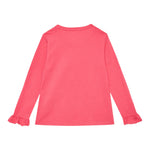 GUESS shirt girocollo tinta unita con stampa in contrasto  Rosa per Neonata K4BI11J1314 ROSA GUESS 