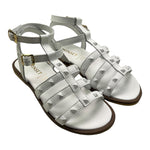 Twinset Sandalo Tinta Unita Con Borchie Bianco Per Bambina 241GCJ080 BIANCO TWINSET 