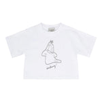 Iceberg T-Shirt Girocollo Tinta Unita con Stampa per Bambina TSICE5161J BIANCO ICEBERG 
