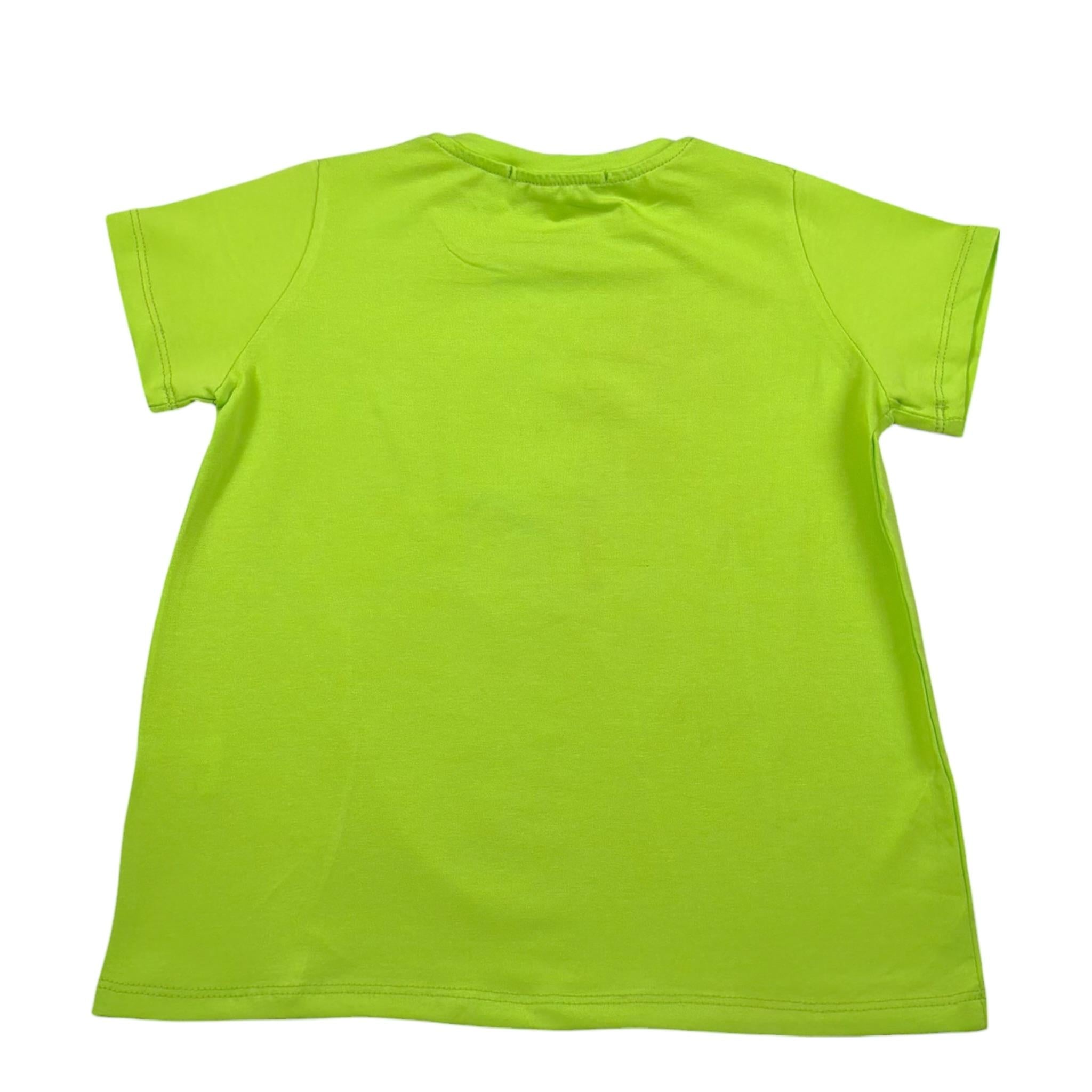 Mousse T-Shirt Tinta Unita con Stampa per Bambino NINJASURFFF VERDE MOUSSE 