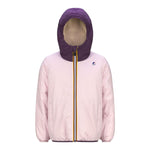 K-WAY giubbino tinta unita con cappuccio in contrasto Rosa per Bambina K6115FWXXX ROSA K-WAY 