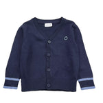 Bikkembergs Cardigan Tinta Unita con Bottoni per Bambino BK3450 BLU BiKKEMBERGS 