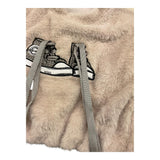 LU LU BY MISS GRANT felpa tinta unita con stampa Beige per Bambina LL3344X BEIGE LU LU BY MISS GRANT 