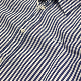 Sun68 Camicia Tinta Unita con Fantasia A Righe per Bambino CPB353033 BIANCO/BLU SUN68 