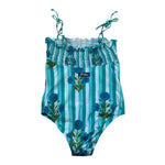 Saint Barth Costume Intero Fantasia A Righe per Bambina AMINA VERDE SAINT BARTH 