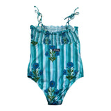 Saint Barth Costume Intero Fantasia A Righe per Bambina AMINA VERDE SAINT BARTH 