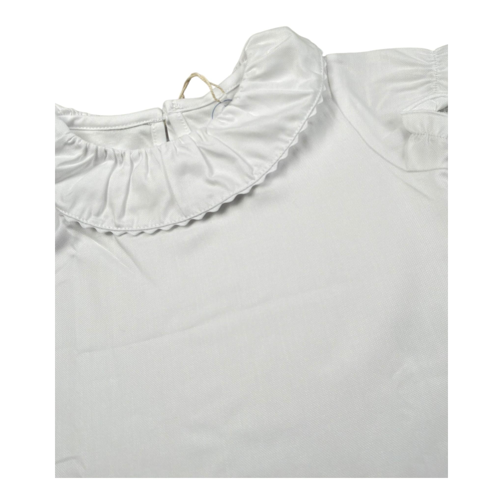 Laranjinha Body Tinta Unita con Colletto per Neonata 92951V5831R66 BIANCO LARANJINHA 