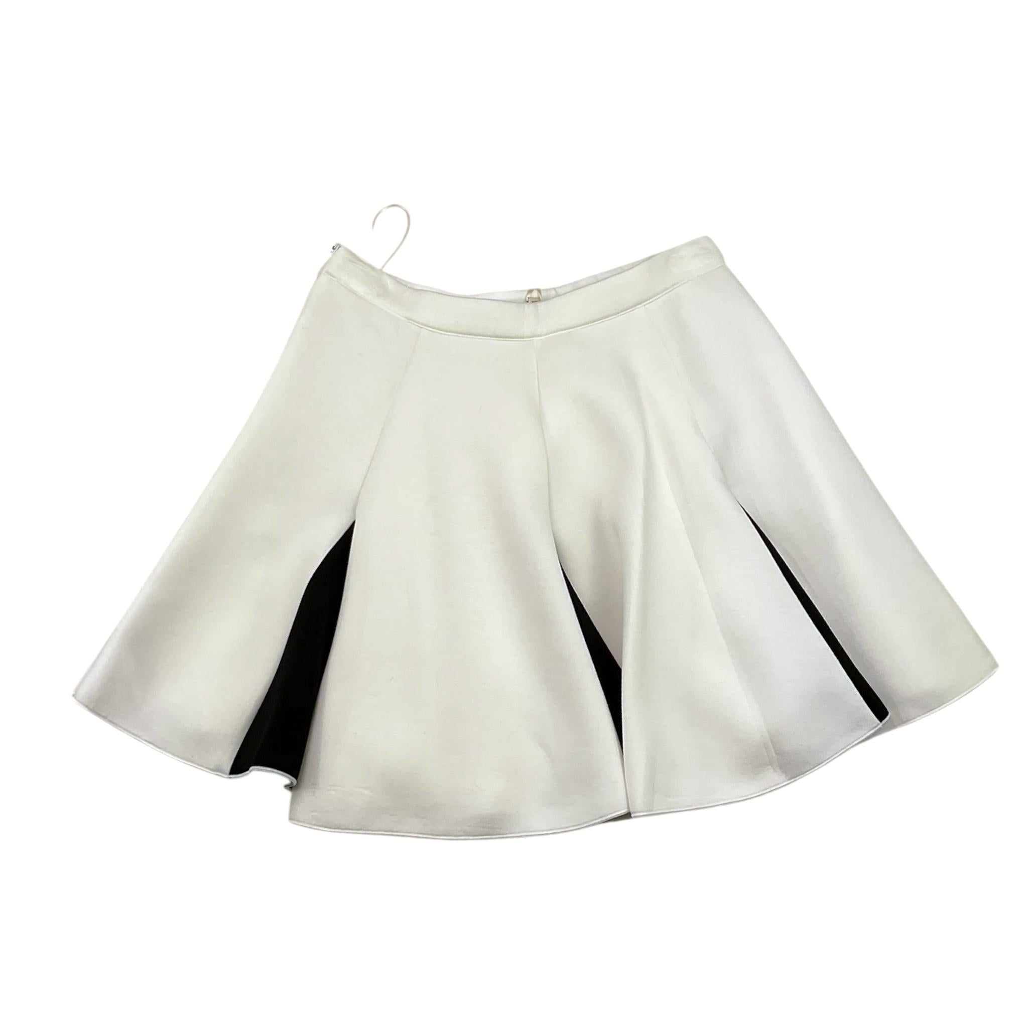 TWINSET gonna tinta unita con contrasti Bianco per Bambina 242GJ2012 BIANCO TWINSET 