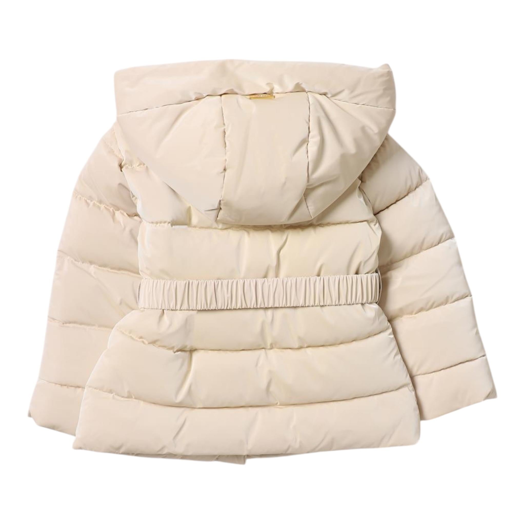 LIU JO giubbino tinta unita con zip e cappuccio Avorio per Neonata KF3066 AVORIO LIU JO 