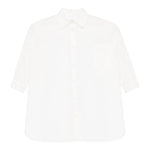 Dou Dou Camicia Tinta Unita Manica Lunga per Bambina DW1A20X BIANCO DOU DOU 