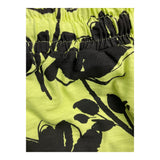Yours Girl Short Bicolore Con Fantasia E Elastico In Vita Verde Acido Per Bambina