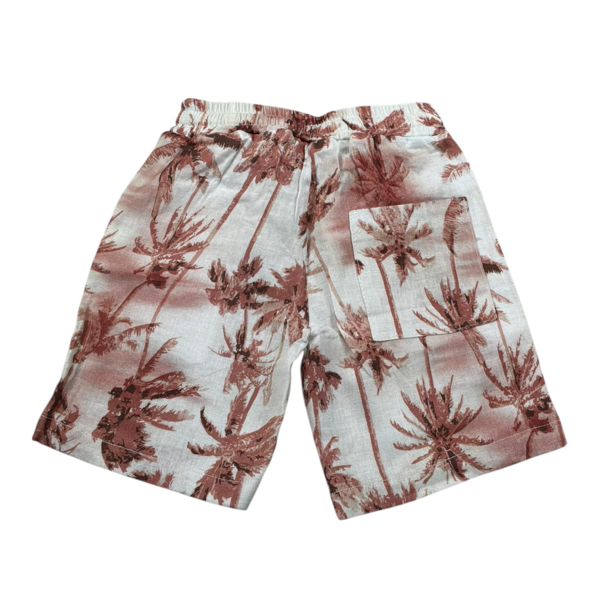 M+E' Bermuda Tinta Unita Stampa Fantasia per Bambino UEM0515JX PANNA M+E' 