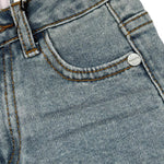 Cesare Paciotti Bermuda Tinta Unita In Denim per Bambino BMP5161JX AZZURRO CESARE PACIOTTI 