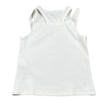 Please Canotta Tinta Unita A Costine per Bambina M019072G72 BIANCO PLEASE 