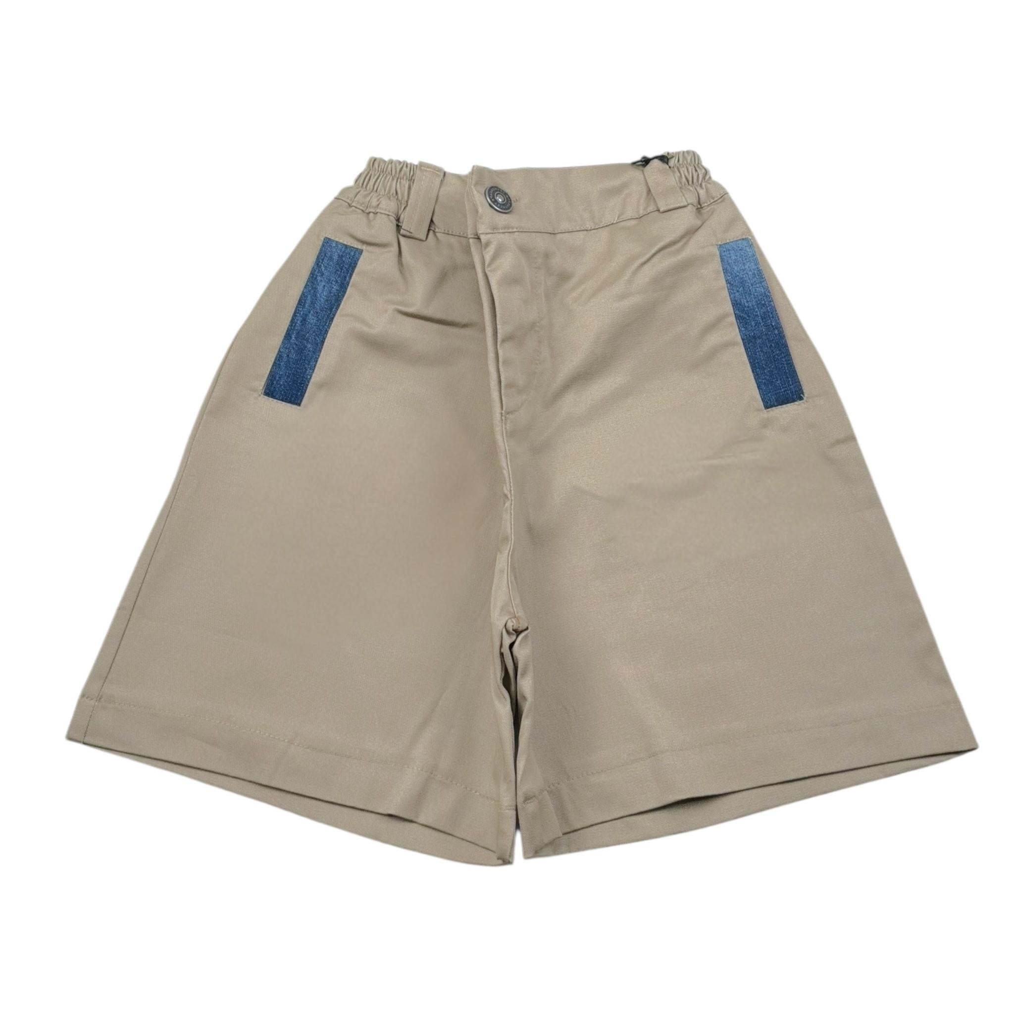 Syst Bermuda Tinta Unita con Elastico In Vita per Neonato BRB5000 BEIGE SYST 
