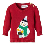NAME IT maglia girocollo tinta unita con stampa pupazzo di neve Rosso per Neonato 13209844 ROSSO NAME IT 