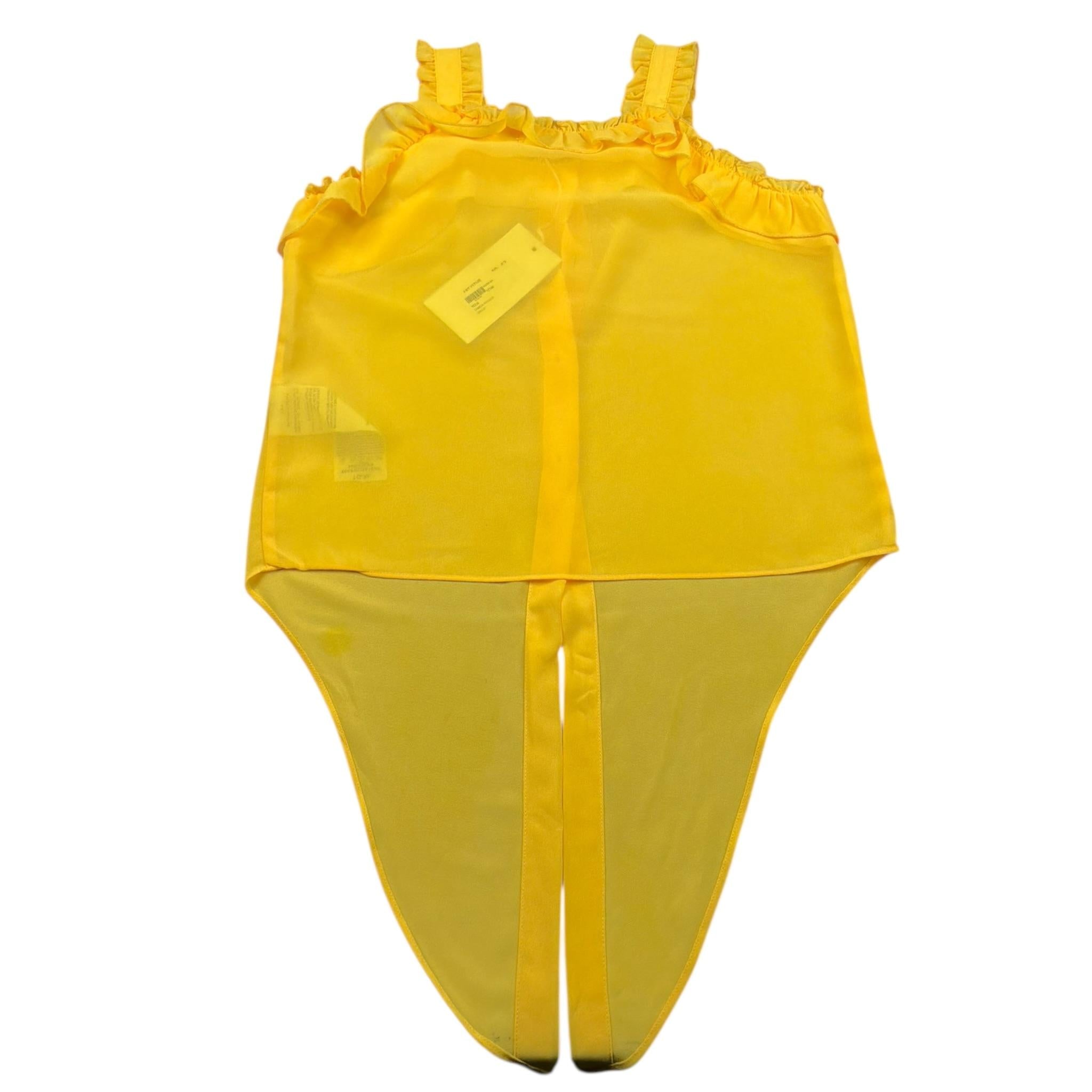 Y-Clu Camicia Tinta Unita con Rouches per Bambina 17140 GIALLO Y-CLU 