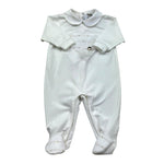 I Delfi Tutina Manica Lunga Tinta Unita per Neonata 25P5100 BIANCO I DELFI 