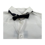 New Gereration Camicia Manica Lunga tinta unita con Papillon Bianco per Neonato 41151 BIANCO NEW GERERATION 