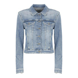 Dondup Giubbino Tinta Unita In Denim per Bambina DFGB013 AZZURRO DONDUP 