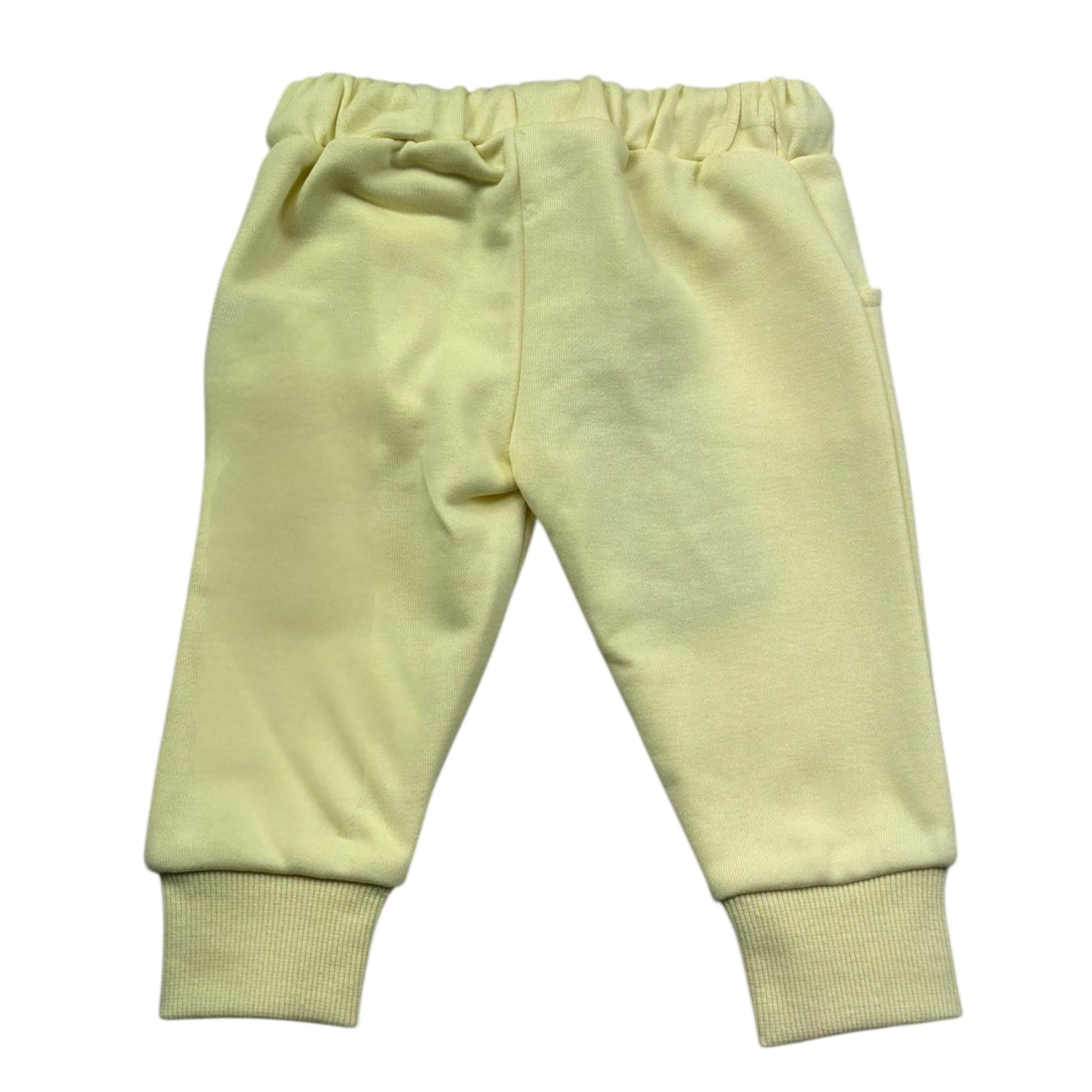 John Richmond Pantalone Tuta Tinta Unita con Logo per Neonato RIP26033PA GIALLO JOHN RICHMOND 