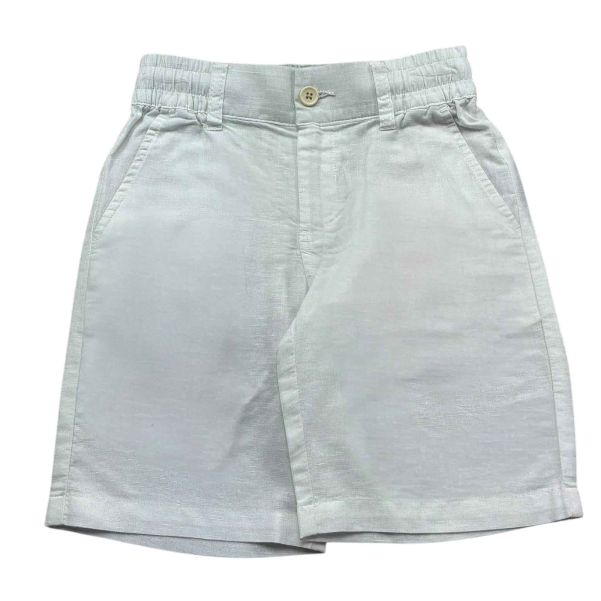 Trussardi Bermuda Tinta Unita con Elastico In Vita per Bambino TBP26020CLL BIANCO TRUSSARDI 