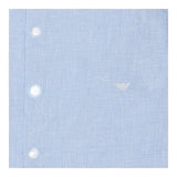 Emporio Armani Camicia Tinta Unita con Manica Lunga E Microfantasia per Bambino 3D4CJD AZZURRO EMPORIO ARMANI 