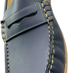 Panyno Mocassini Tinta Unita con Suola In Contrasto per Bambino C1801 BLU PANYNO 