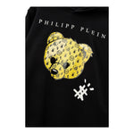 PHILIPPE PLEIN felpa chiusa con cappuccio tinta unita con logo Nero per Bambino 25F005 NERO PHILIPPE PLEIN 