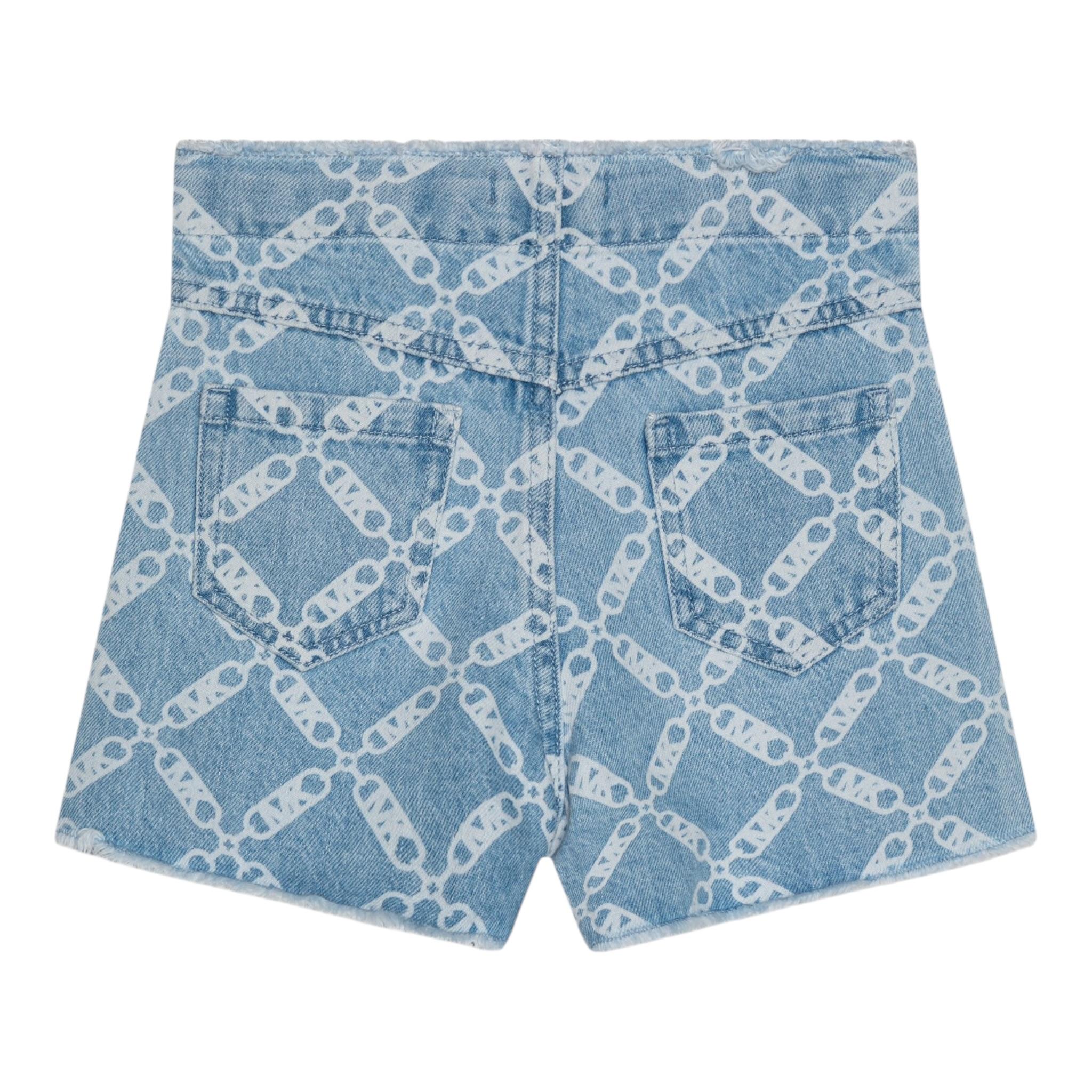 Michael Kors Short Tinta Unita In Denim per Bambina R30336 AZZURRO MICHAEL KORS 