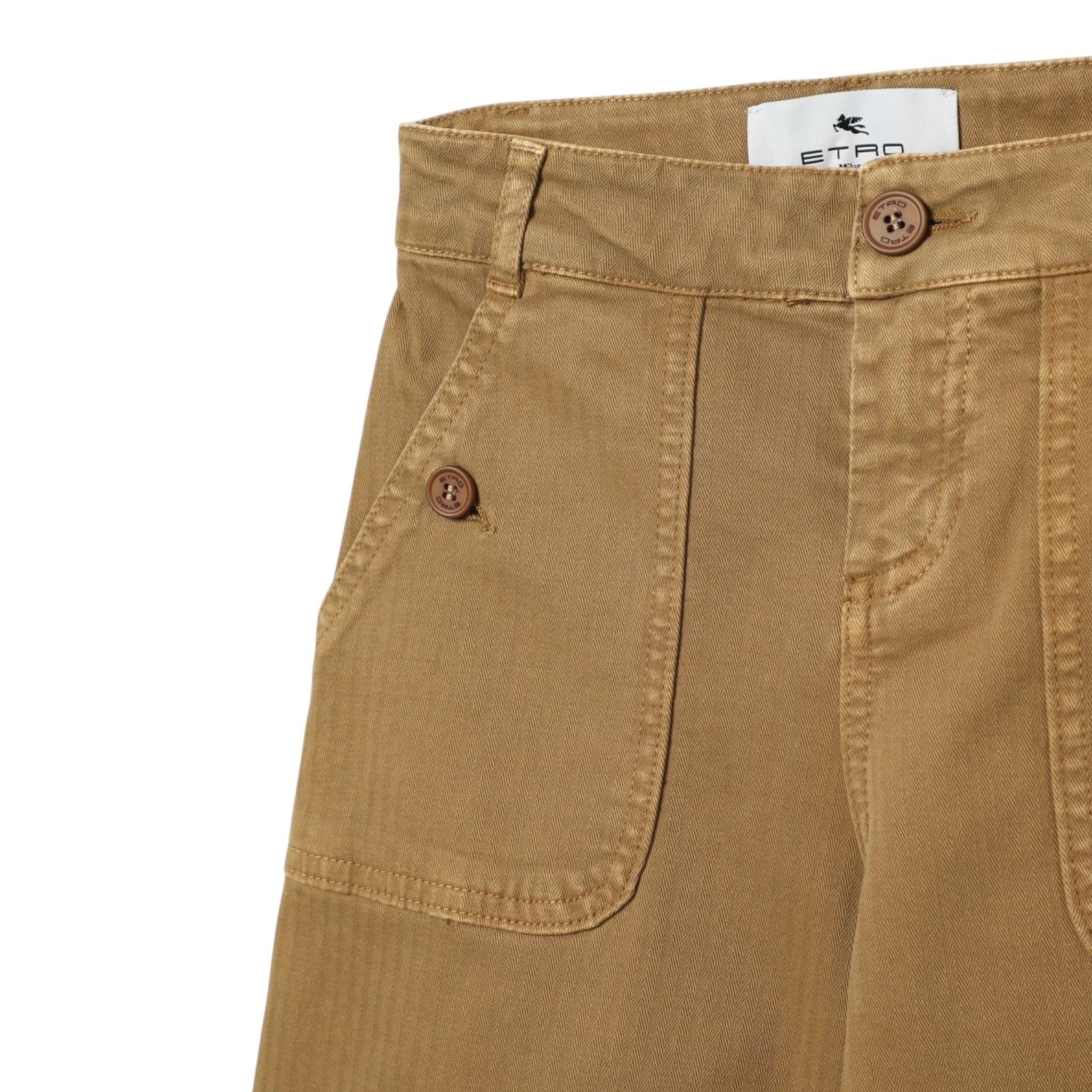 Missoni Jeans Tinta Unita Modello Palazzo per Bambina GV6P10 MARRONE MISSONI 