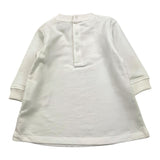 MOSCHINO abito tinta unita girocollo con stampa Bianco per Neonata MCV0A2 BIANCO MOSCHINO 